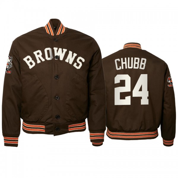 Cleveland Browns Nick Chubb Brown 1950 Authentic V...