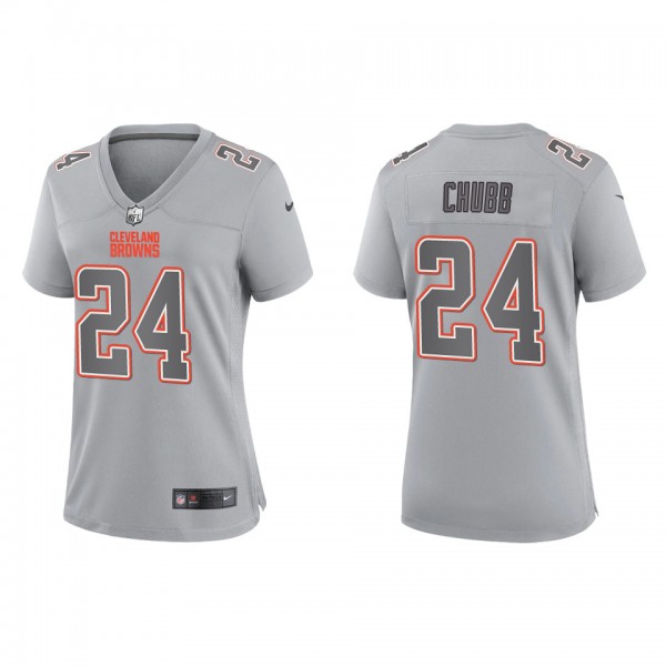 Nick Chubb Women's Cleveland Browns Gray Atmospher...