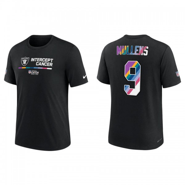 Nick Mullens Las Vegas Raiders Black 2022 NFL Crucial Catch Performance T-Shirt