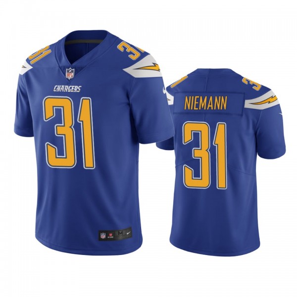Color Rush Limited Los Angeles Chargers Nick Niemann Royal Jersey