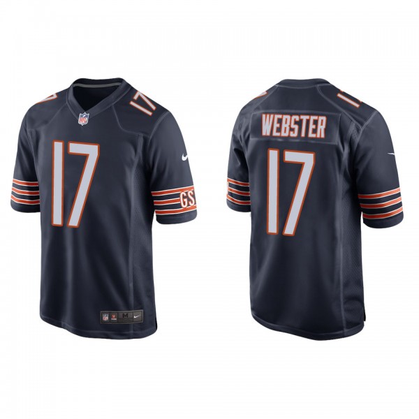 Men's Chicago Bears Nsimba Webster Navy Game Jerse...