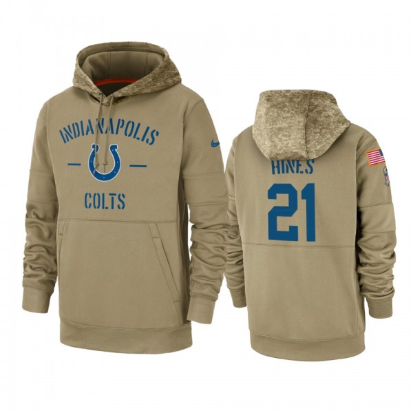 Indianapolis Colts Nyheim Hines Tan 2019 Salute to...