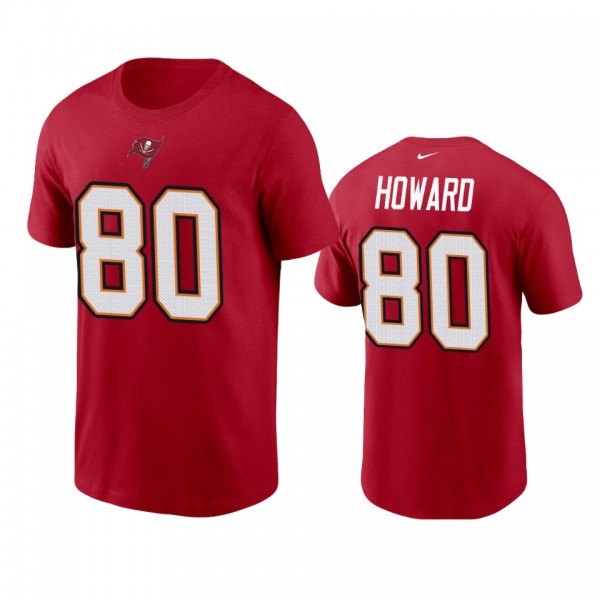 Tampa Bay Buccaneers O.J. Howard Red Name Number T...