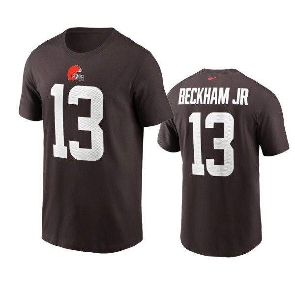 Cleveland Browns Odell Beckham Jr. Brown Name Numb...