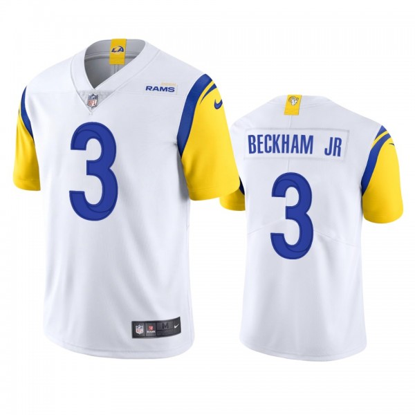 Odell Beckham Jr. Los Angeles Rams White Vapor Lim...