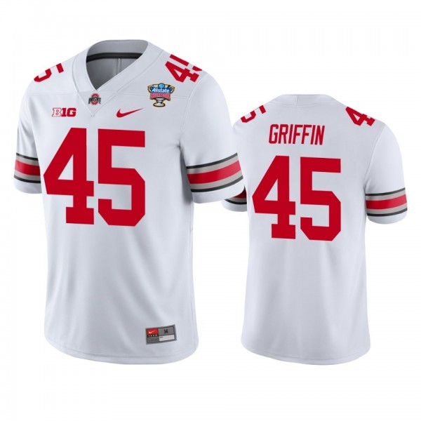 Ohio State Buckeyes Archie Griffin White 2021 Sugar Bowl College Football Jersey