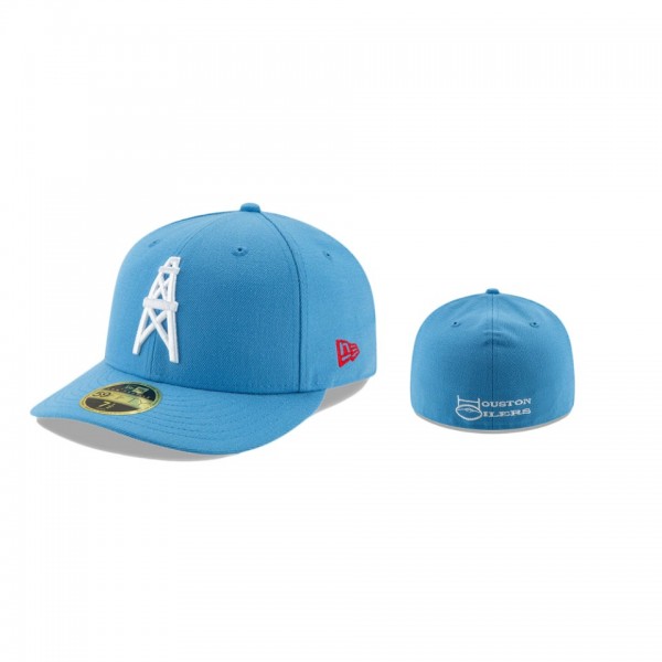 Houston Oilers Light Blue Basic Throwback Low Profile 59FIFTY Fitted Hat