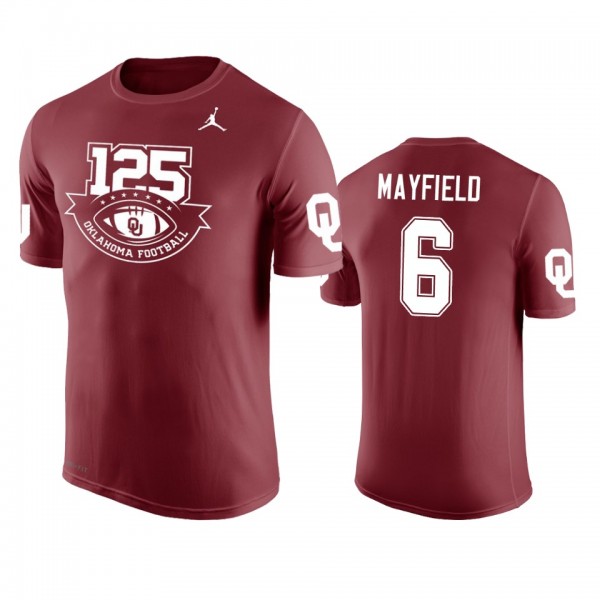 Oklahoma Sooners Baker Mayfield #6 Crimson 125th F...