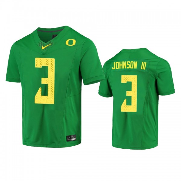 Oregon Ducks Johnny Johnson III Green Limited Jers...