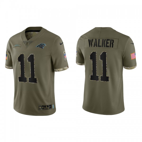 P.J. Walker Carolina Panthers Olive 2022 Salute To...