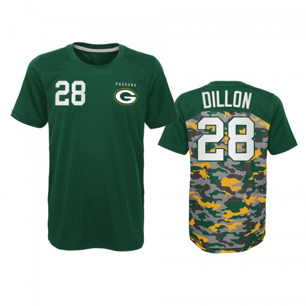 Green Bay Packers A.J. Dillon Outerstuff Camo Gree...