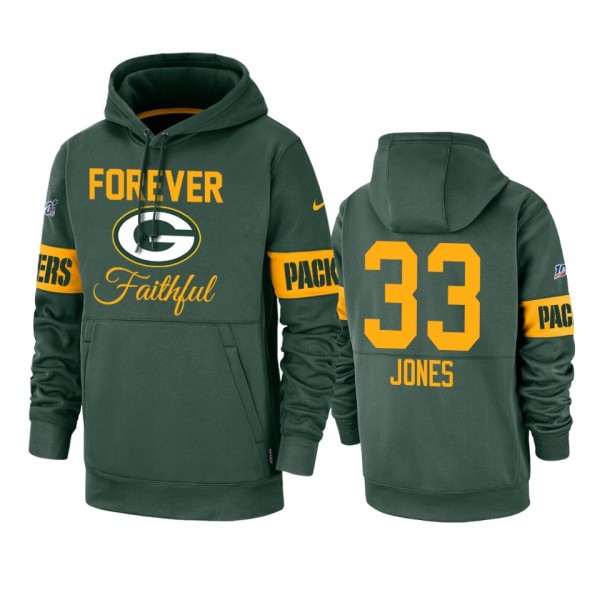 Green Bay Packers Aaron Jones Green Forever Faithf...