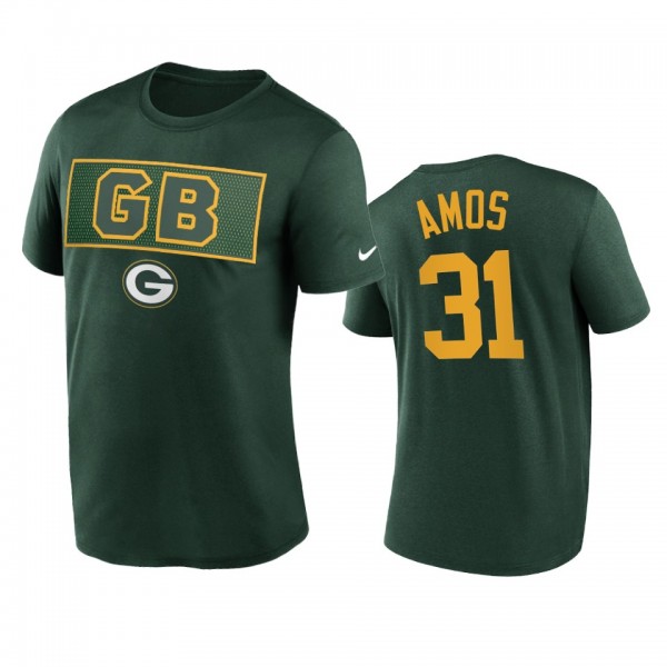 Green Bay Packers Adrian Amos Green Alt Logo T-Shi...