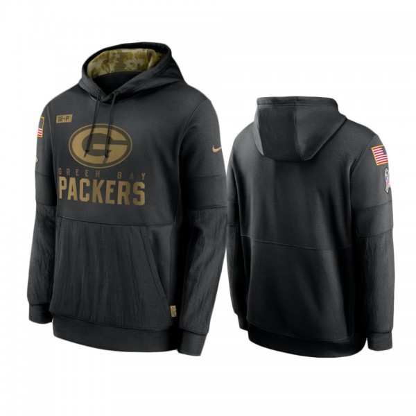 Green Bay Packers Black 2020 Salute to Service Sid...