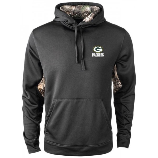 Green Bay Packers Black Camo Ranger Realtree Pullover Hoodie