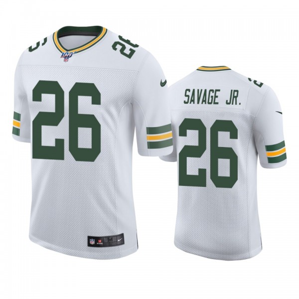 Green Bay Packers Darnell Savage Jr. White 100th Season Vapor Limited Jersey