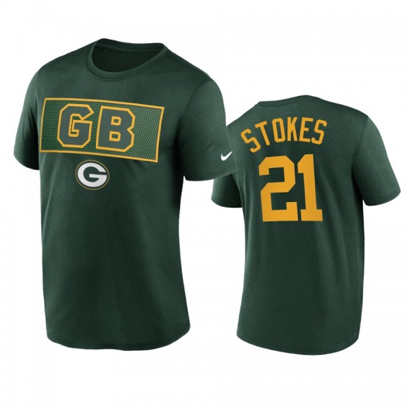 Green Bay Packers Eric Stokes Green Alt Logo T-Shirt