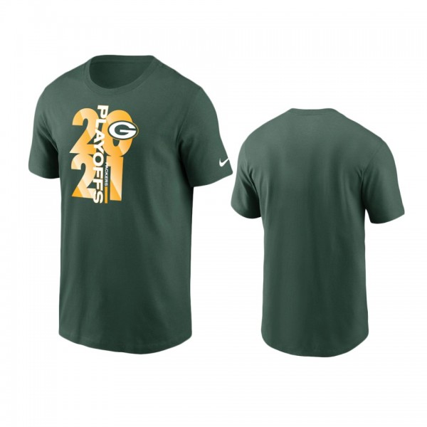 Green Bay Packers Green 2021 NFL Playoffs T-Shirt