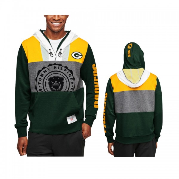 Green Bay Packers Green Charcoal Pinnacle Pullover...