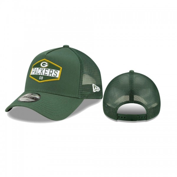 Green Bay Packers Green Flow A-Frame 9FORTY Snapback Hat