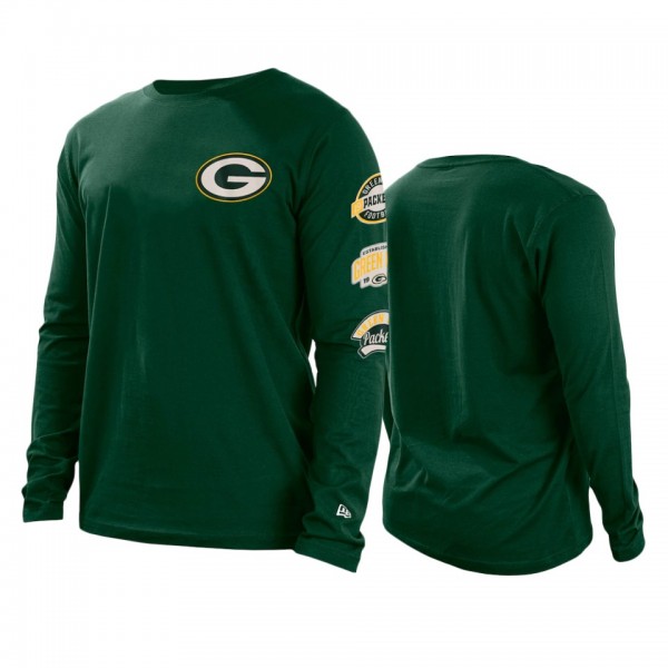 Green Bay Packers Green Hype 2-Hit Long Sleeve T-S...
