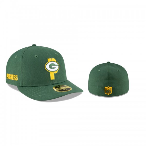 Green Bay Packers Green Logo Mix Low Profile 59Fifty Hat