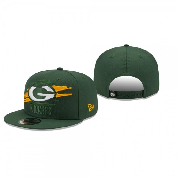 Green Bay Packers Green Logo Tear 9FIFTY Snapback ...
