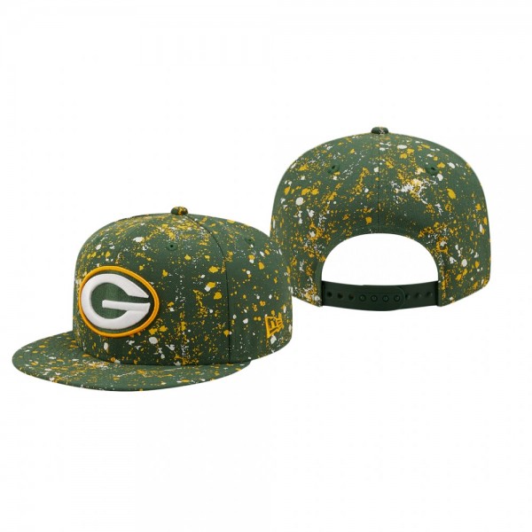 Green Bay Packers Green Splatter 9FIFTY Snapback Hat