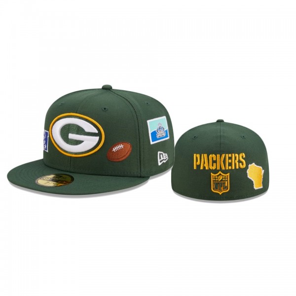 Green Bay Packers Green Team Local 59FIFTY Fitted ...
