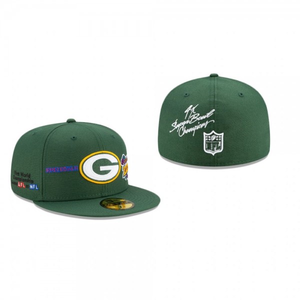 Green Bay Packers Green World Champions 59FIFTY Fi...