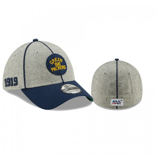 Green Bay Packers Heather Gray Navy 2019 NFL Sidel...