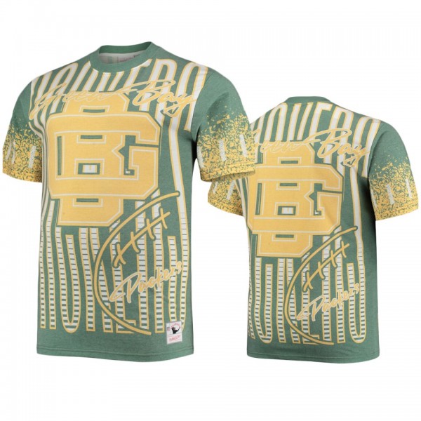 Green Bay Packers Heathered Green Jumbotron T-Shir...