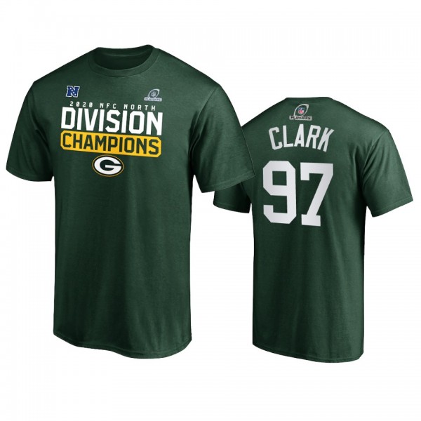 Green Bay Packers Kenny Clark Green 2020 NFC North Division Champions T-Shirt