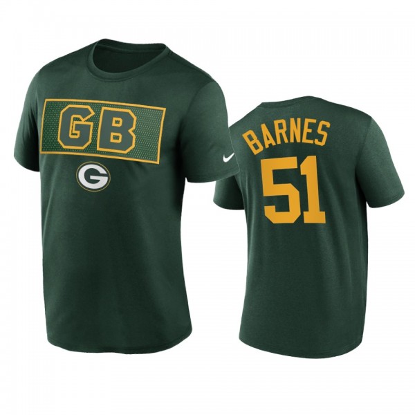 Green Bay Packers Krys Barnes Green Alt Logo T-Shi...