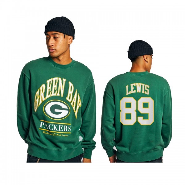 Men's Green Bay Packers Marcedes Lewis Green Vinta...