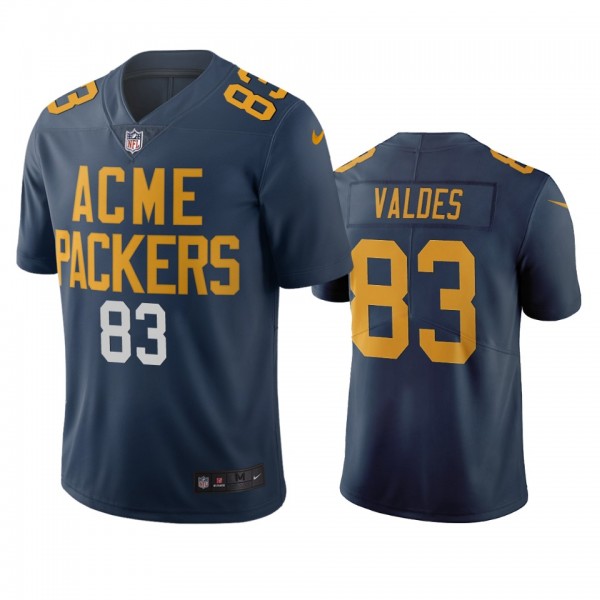 Green Bay Packers Marquez Valdes-Scantling Navy City Edition Vapor Limited Jersey