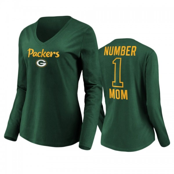 Women's Green Bay Packers Green Mother's Day #1 Mo...