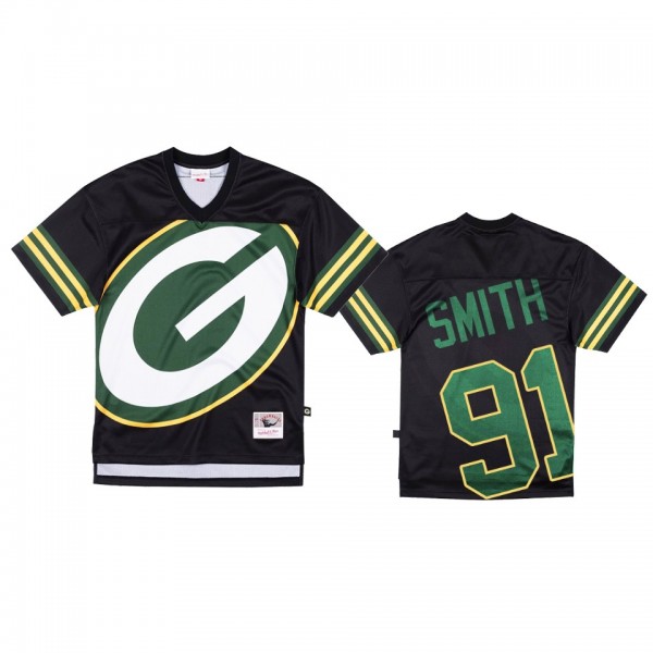 Green Bay Packers Preston Smith Mitchell & Ness Black Big Face Jersey - Men's