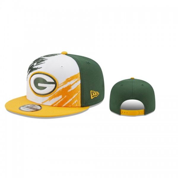 Green Bay Packers White Green Splatter 9FIFTY Snap...
