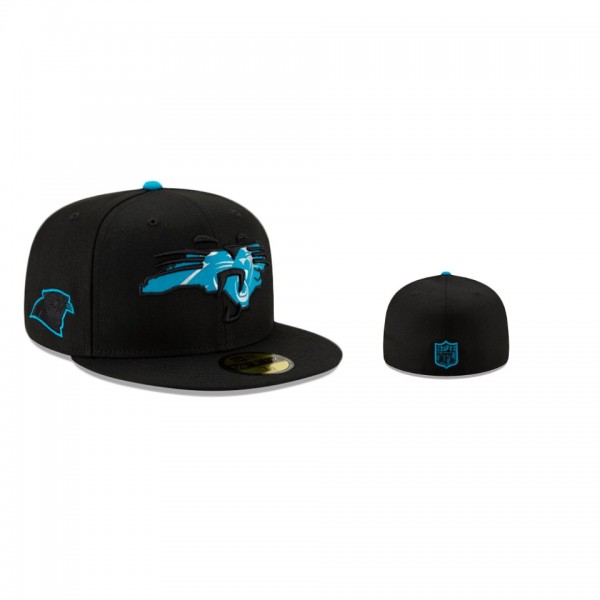 Carolina Panthers Black State Logo Reflect 59Fifty Hat
