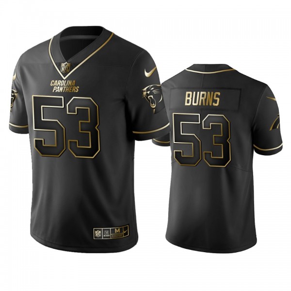 Brian Burns Panthers Black Golden Edition Vapor Li...
