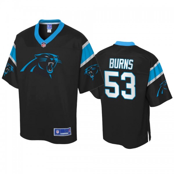 Carolina Panthers Brian Burns Black Icon Jersey - ...