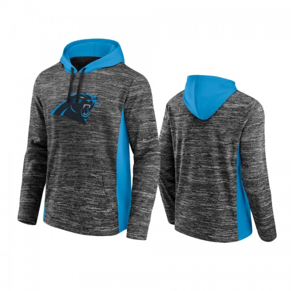 Carolina Panthers Charcoal Blue Instant Replay Pullover Hoodie
