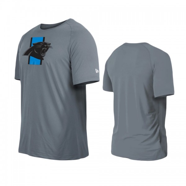 Carolina Panthers Gray Training Camp Raglan T-Shir...