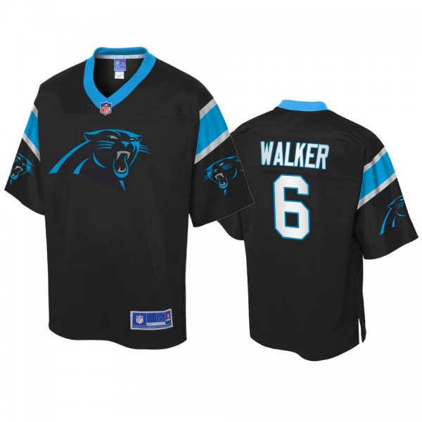 Carolina Panthers P.J. Walker Black Icon Jersey - ...