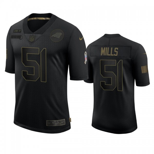Carolina Panthers Sam Mills Black 2020 Salute to S...