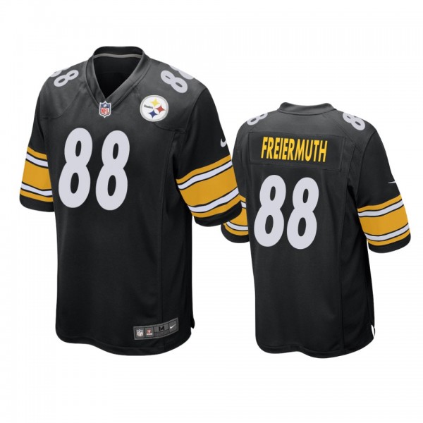Pittsburgh Steelers Pat Freiermuth Black Game Jers...