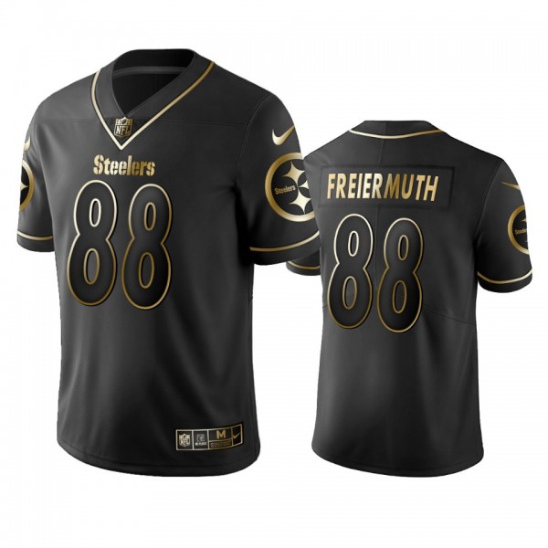 Pittsburgh Steelers Pat Freiermuth Black Golden Ed...