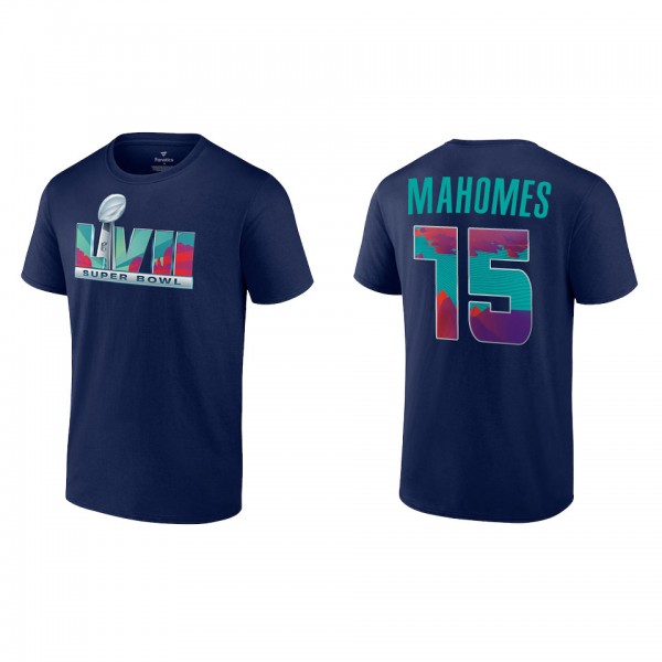 Patrick Mahomes Super Bowl LVII Nike Navy T-Shirt
