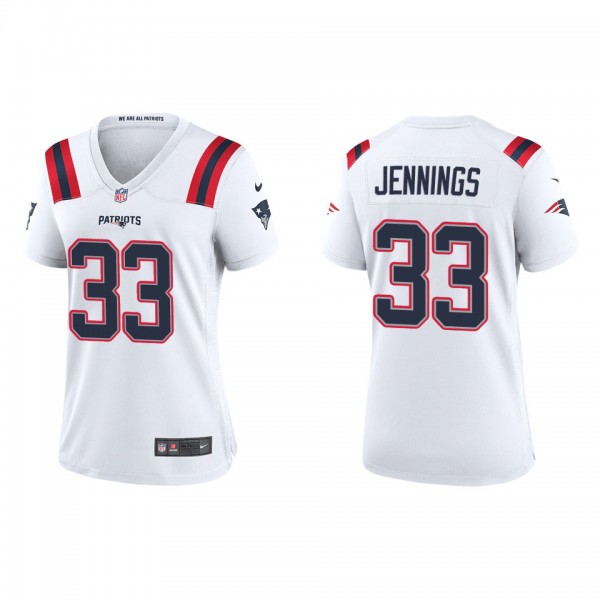 Women's New England Patriots Anfernee Jennings Whi...